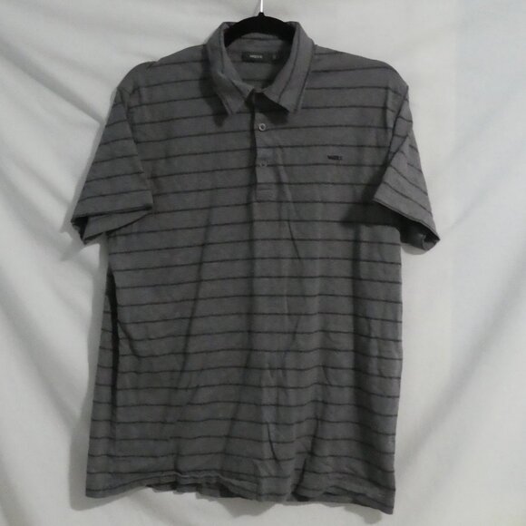 MEXX | xl - extra large | Men's Striped Grey Polo Short Sleeve Shirt - Picture 1 of 15